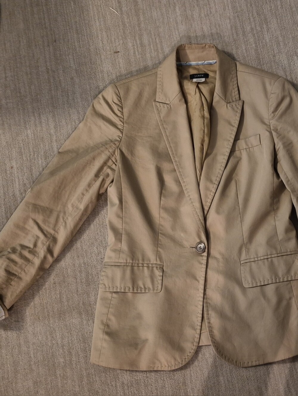 J. Crew Tan Lightweight Blazer